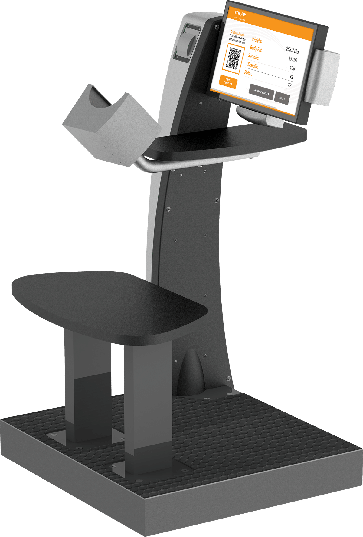MyeBody Health Kiosk body analysis app, myebody health kiosk, body analysis kiosk, health kiosk