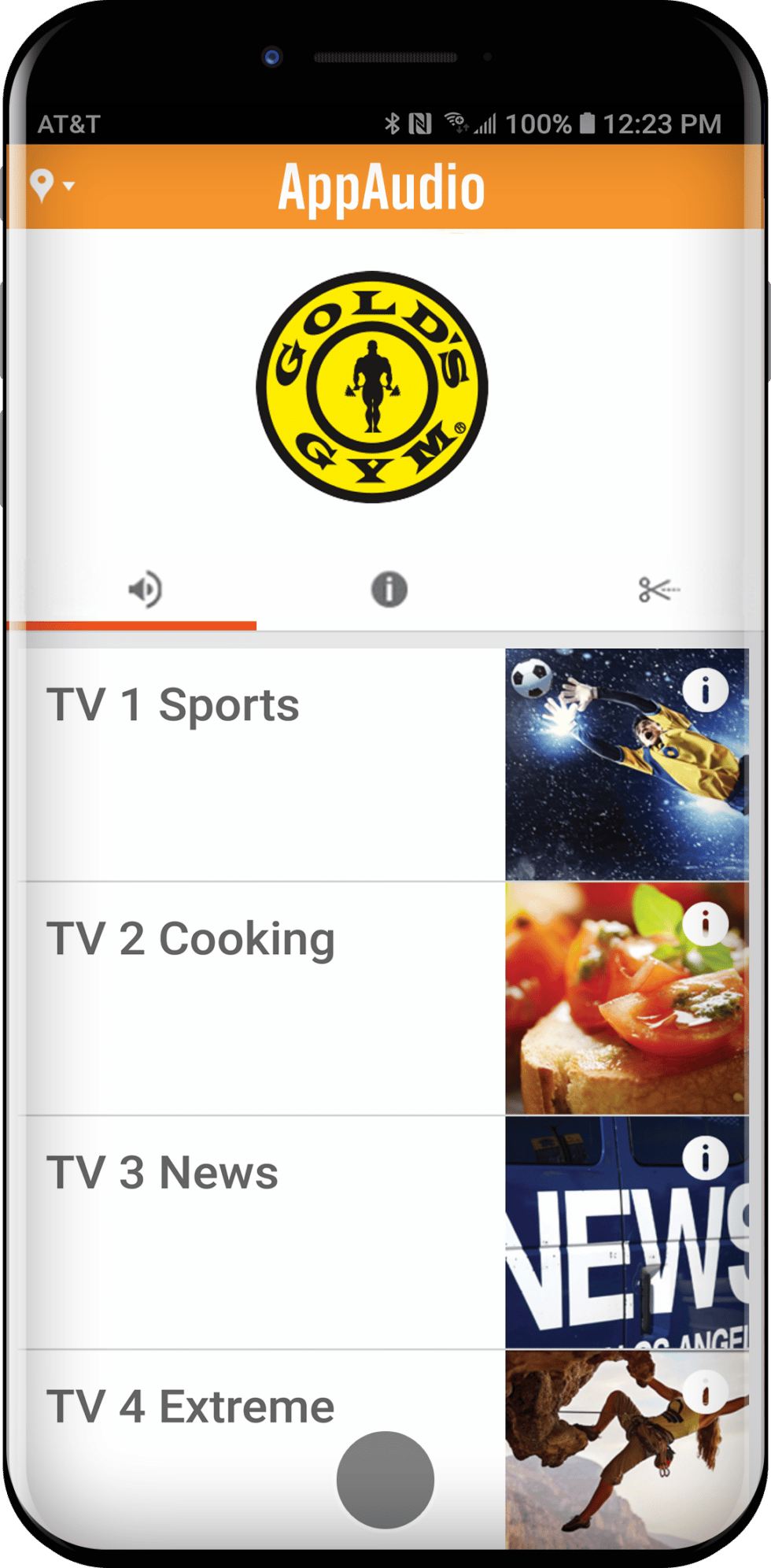 AppAudio TV Audio App MYE Fitness